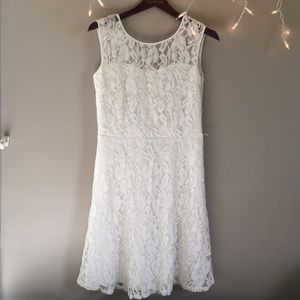 White lace dress